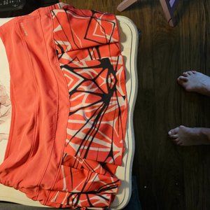 Coral Nike DriFit Pleated Tennis Skirt size large